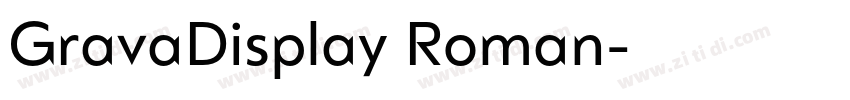 GravaDisplay Roman字体转换